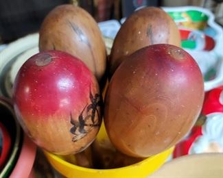 Vintage Wooden Maracas 
