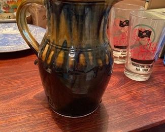 Olde Charleston pottery pitcher