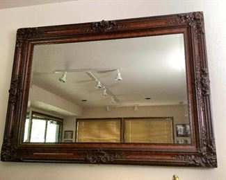 Rijo215 Vintage Wooden Frame Mirror