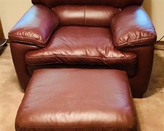 Rijo329 Leather Chair Ottoman