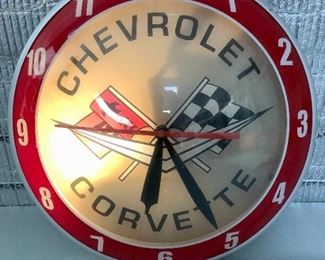 Rijo331 Corvette Lighted Clock