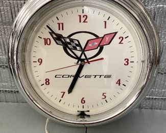 Rijo332 Corvette Neon Clock