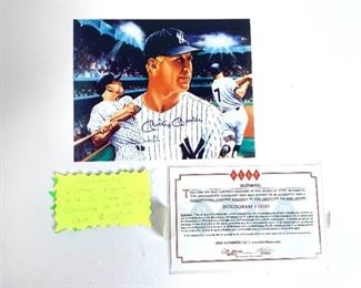 Rijo639 Signed Mickey Mantle Picture