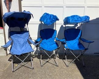 Rijo817 Shaded Camping Chair Trio