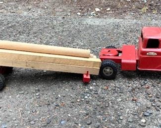 Rijo829 Vintage Tonka Toy Logging Truck