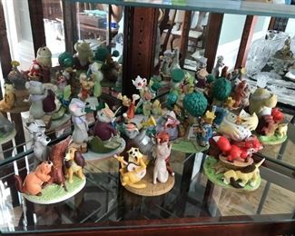 #37	The Disney collection "Disney's Magic Memories designed by Walt Disney Artists set of 17 statues  (1)Peter Pan 8302 of 15,000;(2)Lady and the tramp 7008 of 15000;(3)Aristocats 6647 of 15,000;(4)Cinderella 9941 of 15000;(5)Bambi 10603 of 15000;(6) sleeping beauty 6533 of 15000;(7)Alice in wonderland 8914 of 15000;(8)Snow White 14564 of 15000; (9)Rescuers 6291 of 15000;(10)the sword and the stone 7127; (11) Jungle Book 40120; (12)Pinocchio 8913; (13)Fantasia 11,638; (14)101 Dalmatians 6034; (15)Fox and the hound 1941; (16)Robin hood 3628 ;(17)Dumbo 11076	 $1,500.00 	
