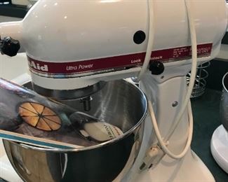 #58	Kitchen Aid mixer with mixer missing whipper attachment 	 $100.00 	
