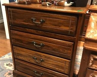 #121	4 drawer chest of drawers with laminate top 33x18x40	 $75.00 	
