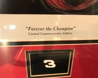 #132	Forever the champion #3 7 time Champion  530/2001 signed 	 $60.00 	
