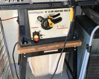#159	chicogo electric 10  inch table saw on stand with vacumn system 	 $150.00 	
