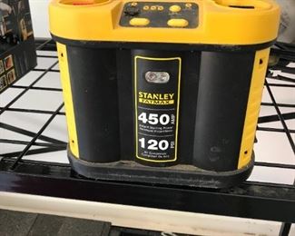 #168	stanley fatmax jump starter with compressor 450 instant amp used 	 $40.00 	
