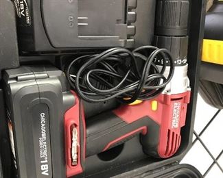 #169	chicogo 18v drill with charger 	 $20.00 	
