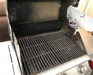 #180	Grand hall gas grill 24-55 wide  stainless 	 $75.00 	 * 
