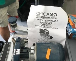 #188	chicago saw blade sharpener 	 $40.00 	

