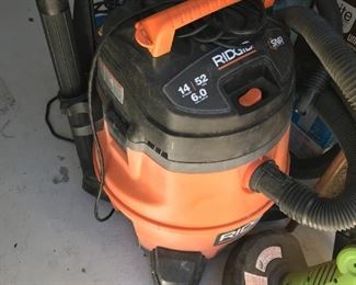 #195	Ridged shop vac large 14 gallon 	 $50.00 	
