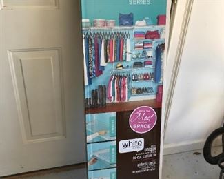 #196	Rubbermaid closet organizer in box 	 $40.00 	
