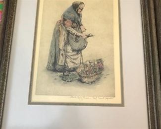 #223	(2) german prints of lady and man 19x15 	 $100.00 	
