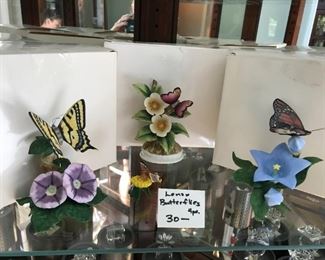 #242	set of 4  butterflys by lenox 	 $30.00 	

