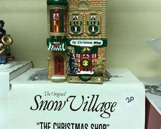 #254	snow village the christmas shop by dept 56	 $20.00 	
