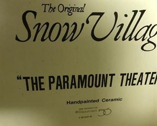 #255	Snow village the paramount theater by dept 56	 $30.00 	
