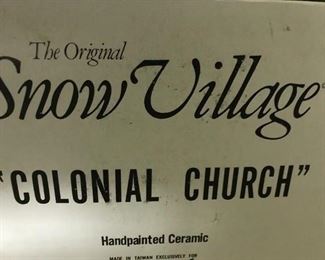 #260	snow village Colonial church by dept 56	 $30.00 	
