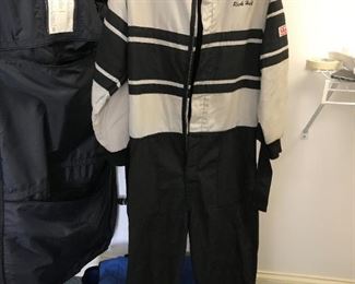 #276	Rick Hall nasc car racing cover alls large 	 $40.00 	 * 
