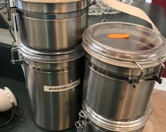 #61	set of 4 stainless canister 	 $25.00 	
