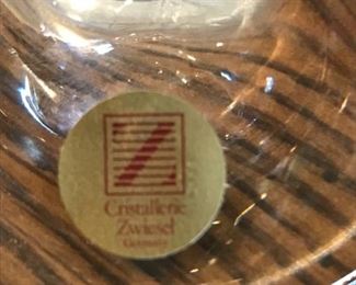 #36	Echt Bleikristall German Can Can Claret wine glasses by Cristallene Zwiesel set of 12 	 $180.00 	
