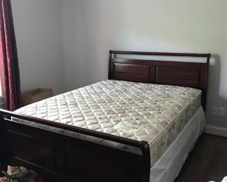 #12	Kincaid queen sled bed with mattress   by Centurion Crown Heilig Meyers 	 $276.00 	
