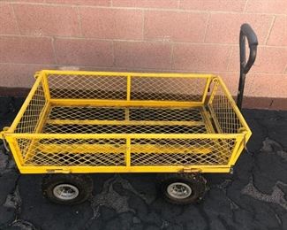 Yellow Utility Garden Wagon