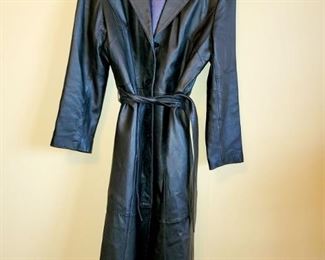 Women's leather coat size M