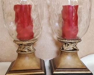 2 Wide Candle Holders