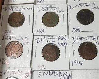 Indian Head Pennies 