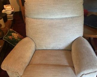 Light grey Lazy Boy recliner