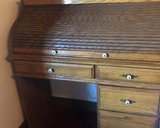 Antique Author's Roll Top Desk