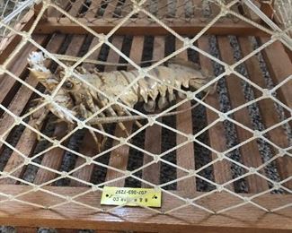 wooden lobster trap coffee table