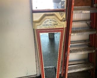 Antique horoscope and penny weight scale