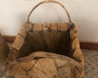 Handmade tribal basket