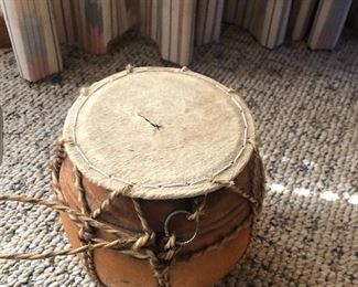 Handmade tribal drum