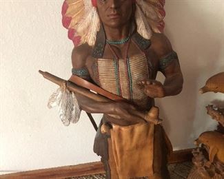 Handmade / painted Indian sculpture