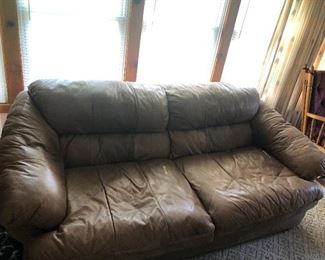 Comfy leather sofa