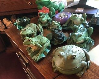 Vintage frog collection