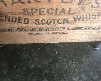 Vintage Harvey scotch wood crate