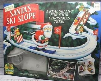 Santas Ski Slope Christmas Tree Electronic Holiday Decoration