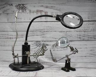 Small Object Miniatures Magnifying Work Clamp Holders