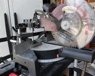 Northern Industrial Compound Saw on Craftsman Stand