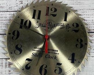 Craftsman Table Saw Blade Shaped Shop Clock Sears Roebuck