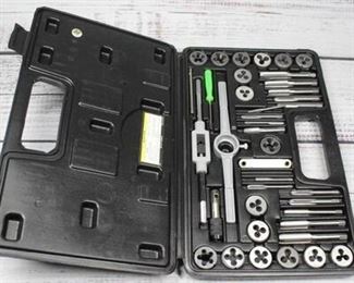 4 Piece Pittsburgh Carbon Steel Tap Die Set