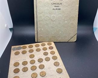 United States Copper Lincoln Penny Album Coin Collection Set