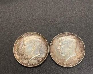 1965 1967 United States Kennedy Half Dollar 50 Cent Coin Money Change